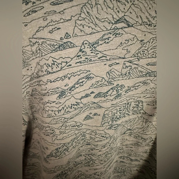 NWOT Eddie Bauer Mens Nature Print Hooded Sweatshirt Size Large - Picture 5 of 7